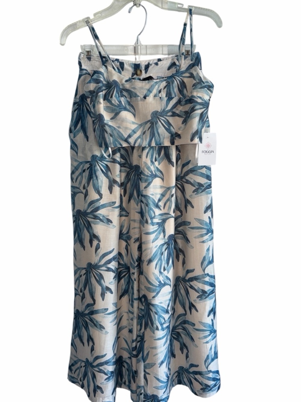 Aakaa Tropical Bra Top & High Waisted Wide Leg Pants Size Small NWT - Picture 3 of 14